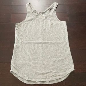 Gray Racerback tank from the Loft